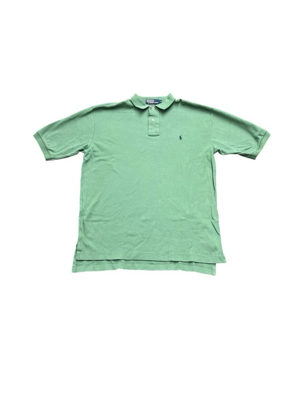 Polo Ralph Lauren Green Polo Shirt Men’s Medium 100% Cotton Classic Preppy